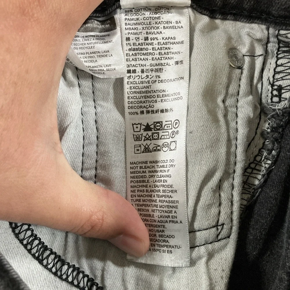 Levi's 514 Jeans Mens 32x32 Black Straight Fit Stretch Denim 30x29.5 Actual